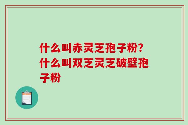 什么叫赤灵芝孢子粉?什么叫双芝灵芝破壁孢子粉 什么叫赤灵芝孢子粉?什么叫双芝灵芝破壁孢子粉