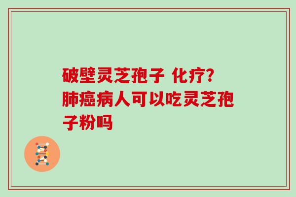 破壁灵芝孢子 ？人可以吃灵芝孢子粉吗