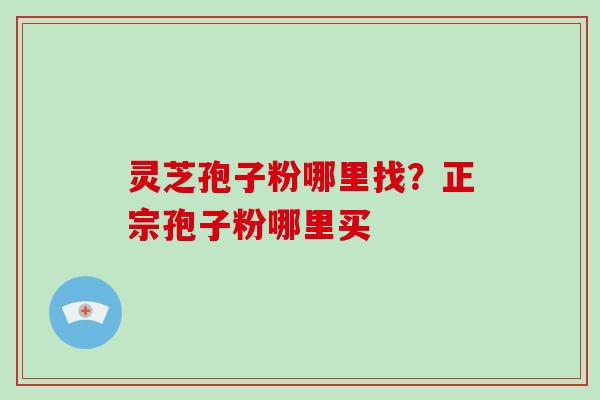 灵芝孢子粉哪里找?正宗孢子粉哪里买 灵芝孢子粉哪里找?正宗孢子粉哪里买