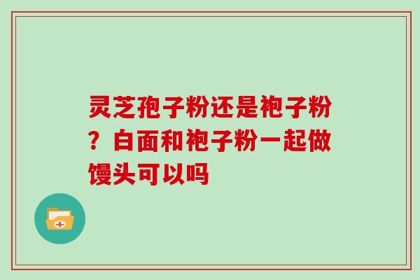 灵芝孢子粉还是袍子粉?白面和袍子粉一起做馒头可以吗 灵芝孢子粉还是袍子粉?白面和袍子粉一起做馒头可以吗