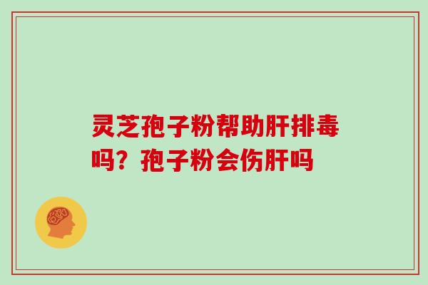 灵芝孢子粉帮助吗?孢子粉会伤吗 灵芝孢子粉帮助吗?孢子粉会伤吗