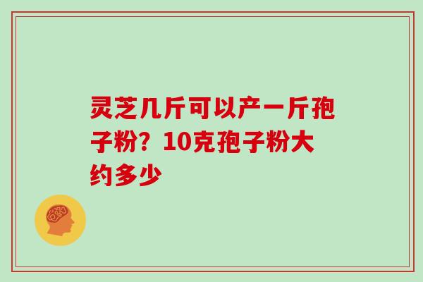 灵芝几斤可以产一斤孢子粉?10克孢子粉大约多少 灵芝几斤可以产一斤孢子粉?10克孢子粉大约多少