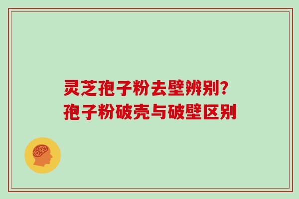 灵芝孢子粉去壁辨别？孢子粉破壳与破壁区别