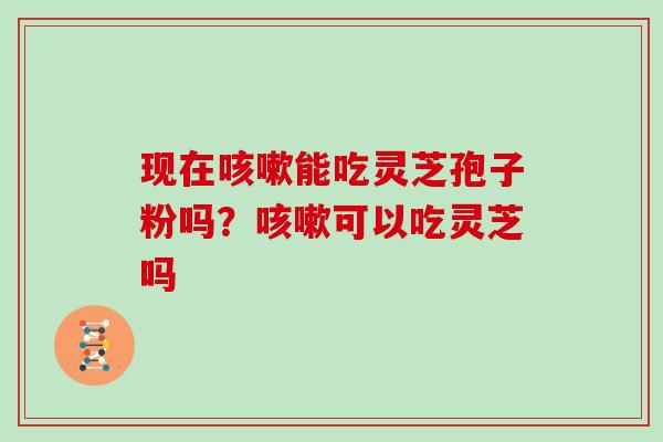 现在能吃灵芝孢子粉吗？可以吃灵芝吗