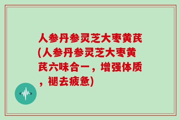 人参丹参灵芝大枣黄芪(人参丹参灵芝大枣黄芪六味合一，增强体质，褪去疲惫)