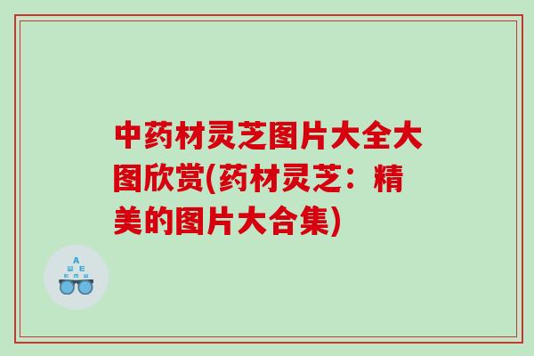 材灵芝图片大全大图欣赏(药材灵芝：精美的图片大合集)