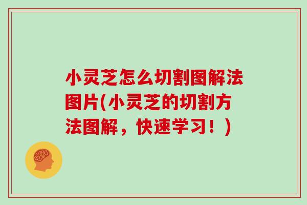 小灵芝怎么切割图解法图片(小灵芝的切割方法图解，快速学习！)
