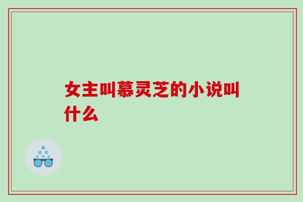 女主叫慕灵芝的小说叫什么