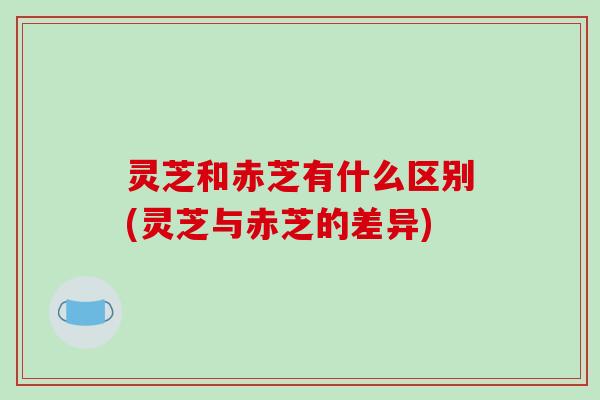 灵芝和赤芝有什么区别(灵芝与赤芝的差异) 灵芝和赤芝有什么区别(灵芝与赤芝的差异)