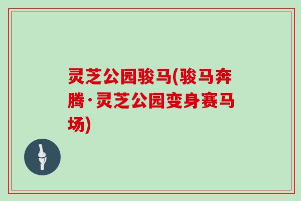 灵芝公园骏马(骏马奔腾·灵芝公园变身赛马场) 灵芝公园骏马(骏马奔腾·灵芝公园变身赛马场)
