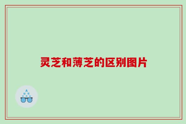 灵芝和薄芝的区别图片 灵芝和薄芝的区别图片