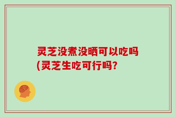 灵芝没煮没晒可以吃吗(灵芝生吃可行吗? 灵芝没煮没晒可以吃吗(灵芝生吃可行吗?