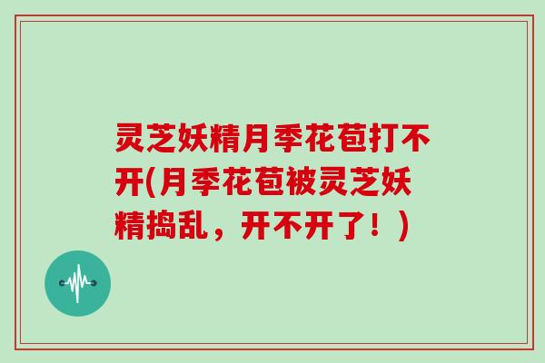 灵芝妖精月季花苞打不开(月季花苞被灵芝妖精捣乱,开不开了!) 灵芝妖精月季花苞打不开(月季花苞被灵芝妖精捣乱,开不开了!)