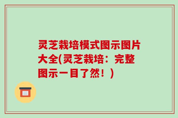 灵芝栽培模式图示图片大全(灵芝栽培:完整图示一目了然!) 灵芝栽培模式图示图片大全(灵芝栽培:完整图示一目了然!)