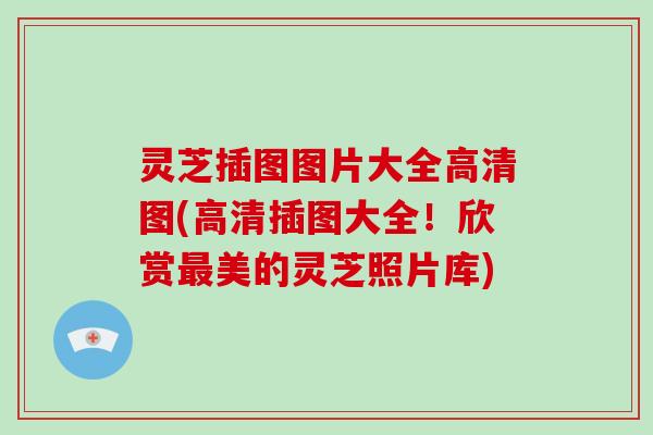 灵芝插图图片大全高清图(高清插图大全!欣赏美的灵芝照片库) 灵芝插图图片大全高清图(高清插图大全!欣赏美的灵芝照片库)