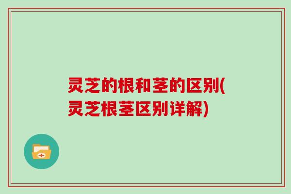 灵芝的根和茎的区别(灵芝根茎区别详解)