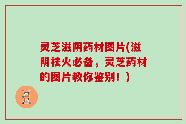灵芝滋阴药材图片(滋阴祛火必备,灵芝药材的图片教你鉴别!) 灵芝滋阴药材图片(滋阴祛火必备,灵芝药材的图片教你鉴别!)