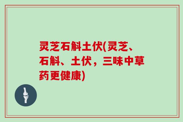 灵芝石斛土伏(灵芝、石斛、土伏,三味中草药更健康) 灵芝石斛土伏(灵芝、石斛、土伏,三味中草药更健康)