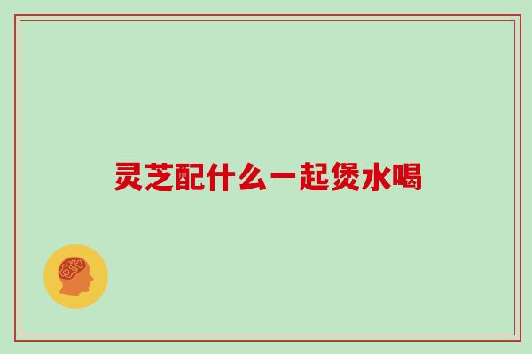 灵芝配什么一起煲水喝 灵芝配什么一起煲水喝