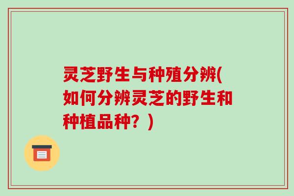 灵芝野生与种殖分辨(如何分辨灵芝的野生和种植品种？)