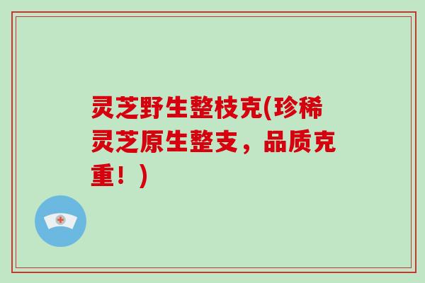 灵芝野生整枝克(珍稀灵芝原生整支,品质克重!) 灵芝野生整枝克(珍稀灵芝原生整支,品质克重!)