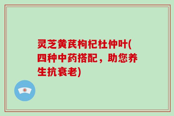 灵芝黄芪枸杞杜仲叶(四种搭配,助您养生抗) 灵芝黄芪枸杞杜仲叶(四种搭配,助您养生抗)