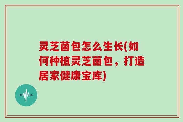 灵芝菌包怎么生长(如何种植灵芝菌包,打造居家健康宝库) 灵芝菌包怎么生长(如何种植灵芝菌包,打造居家健康宝库)