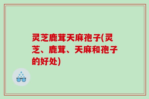 灵芝鹿茸天麻孢子(灵芝、鹿茸、天麻和孢子的好处) 灵芝鹿茸天麻孢子(灵芝、鹿茸、天麻和孢子的好处)