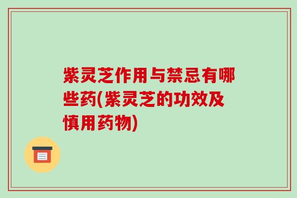 紫灵芝作用与禁忌有哪些药(紫灵芝的功效及慎用) 紫灵芝作用与禁忌有哪些药(紫灵芝的功效及慎用)
