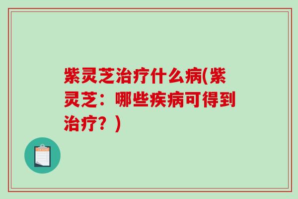 紫灵芝什么(紫灵芝:哪些可得到?) 紫灵芝什么(紫灵芝:哪些可得到?)