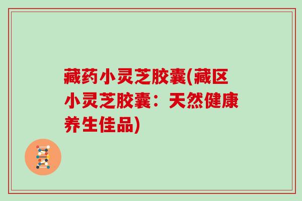 藏药小灵芝胶囊(藏区小灵芝胶囊:天然健康养生佳品) 藏药小灵芝胶囊(藏区小灵芝胶囊:天然健康养生佳品)