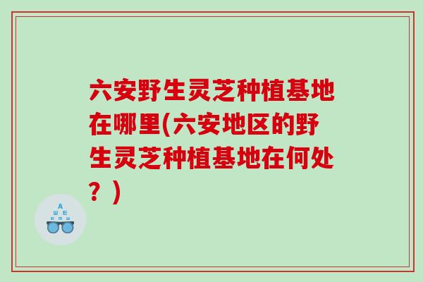 六安野生灵芝种植基地在哪里(六安地区的野生灵芝种植基地在何处？)