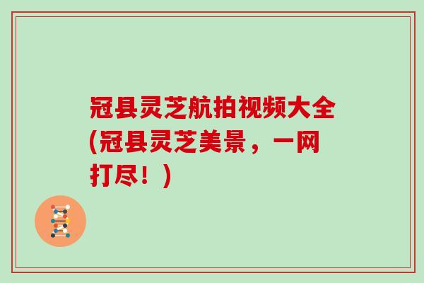 冠县灵芝航拍视频大全(冠县灵芝美景,一网打尽!) 冠县灵芝航拍视频大全(冠县灵芝美景,一网打尽!)