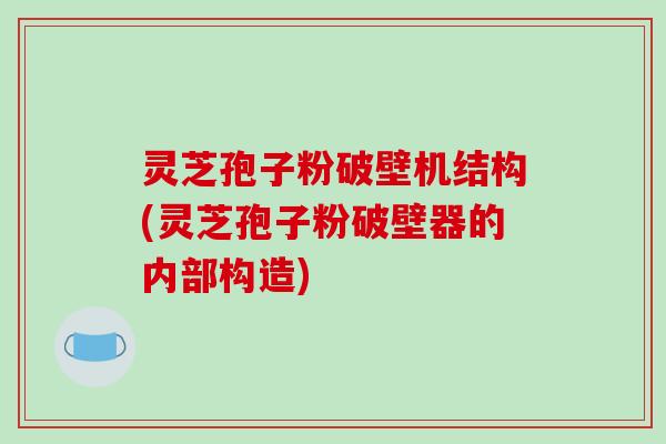 灵芝孢子粉破壁机结构(灵芝孢子粉破壁器的内部构造)