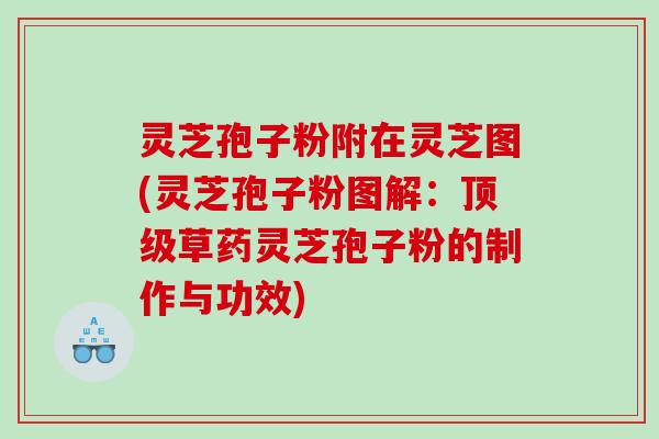 灵芝孢子粉附在灵芝图(灵芝孢子粉图解：草药灵芝孢子粉的制作与功效)