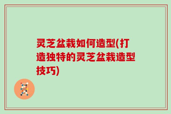 灵芝盆栽如何造型(打造独特的灵芝盆栽造型技巧)