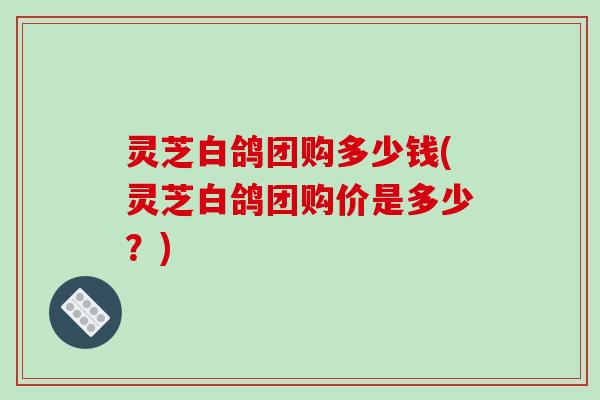 灵芝白鸽团购多少钱(灵芝白鸽团购价是多少？)