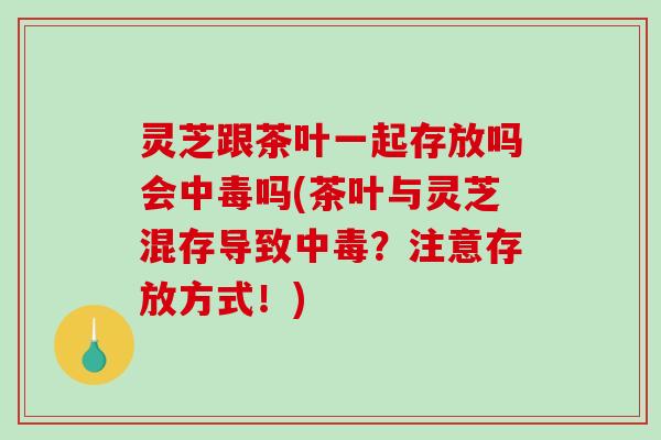 灵芝跟茶叶一起存放吗会中毒吗(茶叶与灵芝混存导致中毒？注意存放方式！)