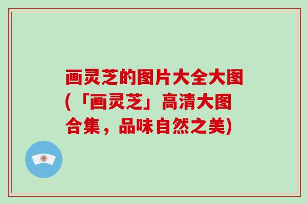画灵芝的图片大全大图(「画灵芝」高清大图合集，品味自然之美)
