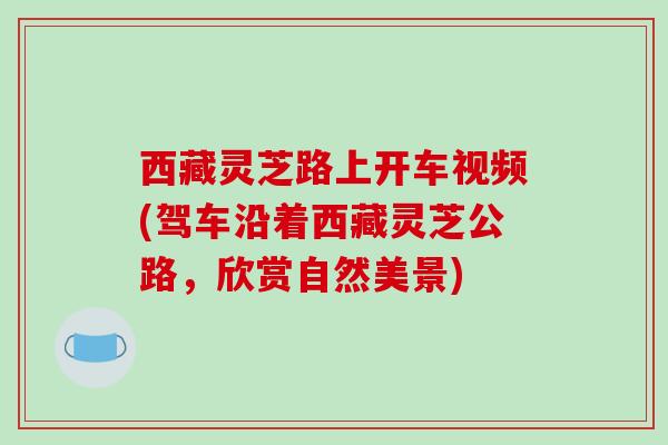 西藏灵芝路上开车视频(驾车沿着西藏灵芝公路，欣赏自然美景)
