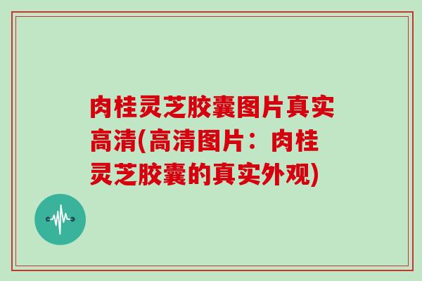 肉桂灵芝胶囊图片真实高清(高清图片：肉桂灵芝胶囊的真实外观)