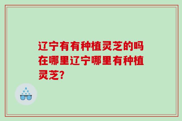辽宁有有种植灵芝的吗在哪里辽宁哪里有种植灵芝？
