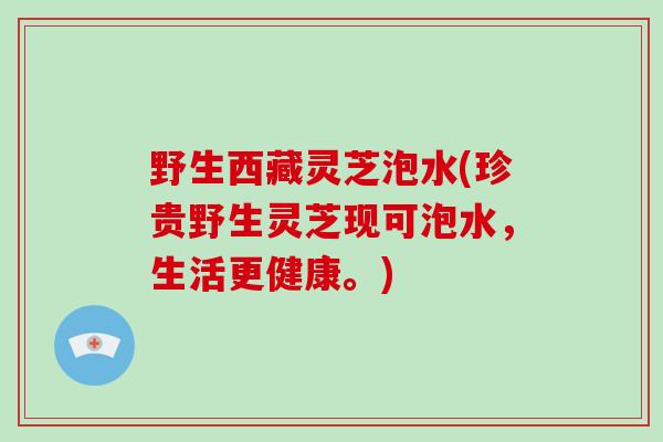 野生西藏灵芝泡水(珍贵野生灵芝现可泡水，生活更健康。)