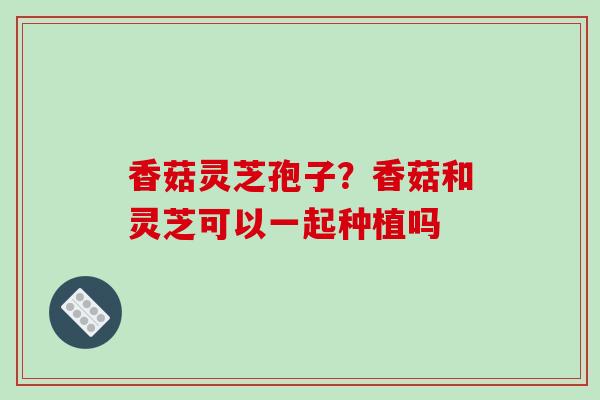 香菇灵芝孢子？香菇和灵芝可以一起种植吗