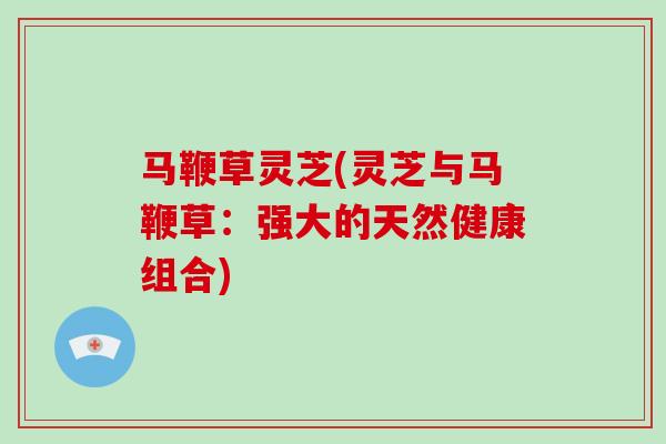 马鞭草灵芝(灵芝与马鞭草：强大的天然健康组合)