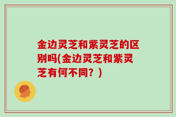 金边灵芝和紫灵芝的区别吗(金边灵芝和紫灵芝有何不同？)
