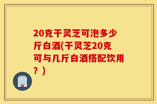 20克干灵芝可泡多少斤白酒(干灵芝20克可与几斤白酒搭配饮用？)
