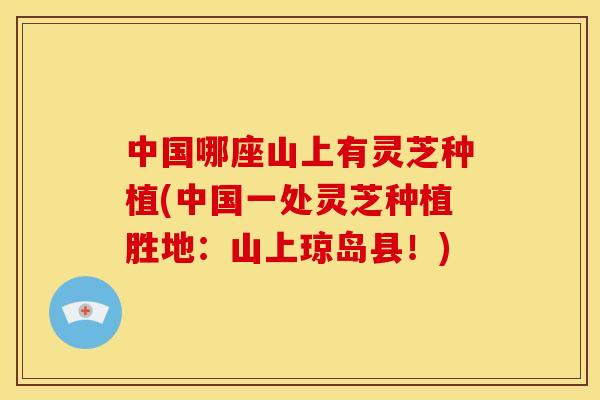 中国哪座山上有灵芝种植(中国一处灵芝种植胜地：山上琼岛县！)