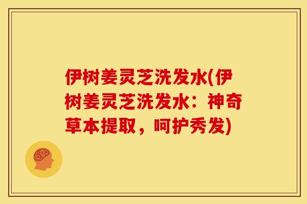 伊树姜灵芝洗发水(伊树姜灵芝洗发水：神奇草本提取，呵护秀发)