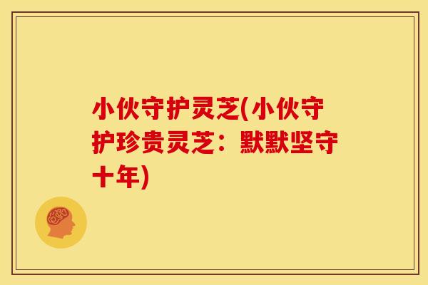小伙守护灵芝(小伙守护珍贵灵芝：默默坚守十年)